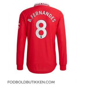 Manchester United Bruno Fernandes #8 Hjemmebanetrøje 2022-23 Langærmet